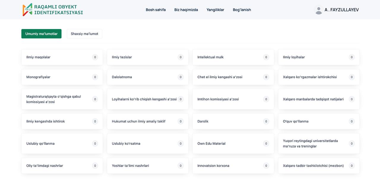 EROI.UZ platforma preview